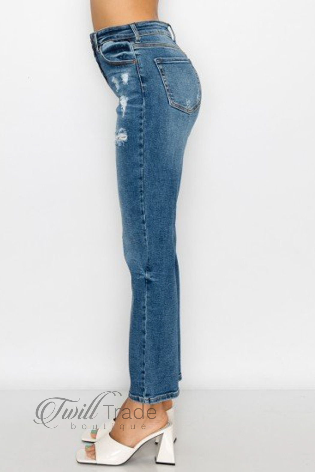 Medium Wash Slim Straight Jean