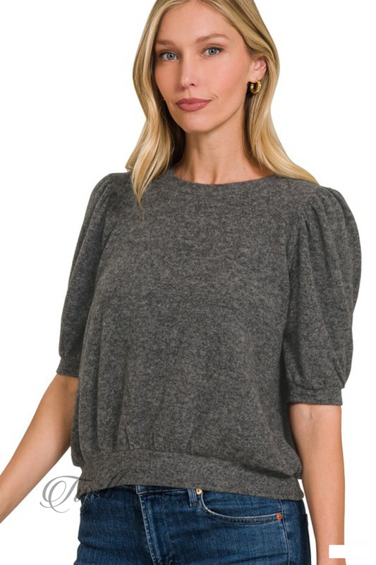 Brushed Melange Sweater