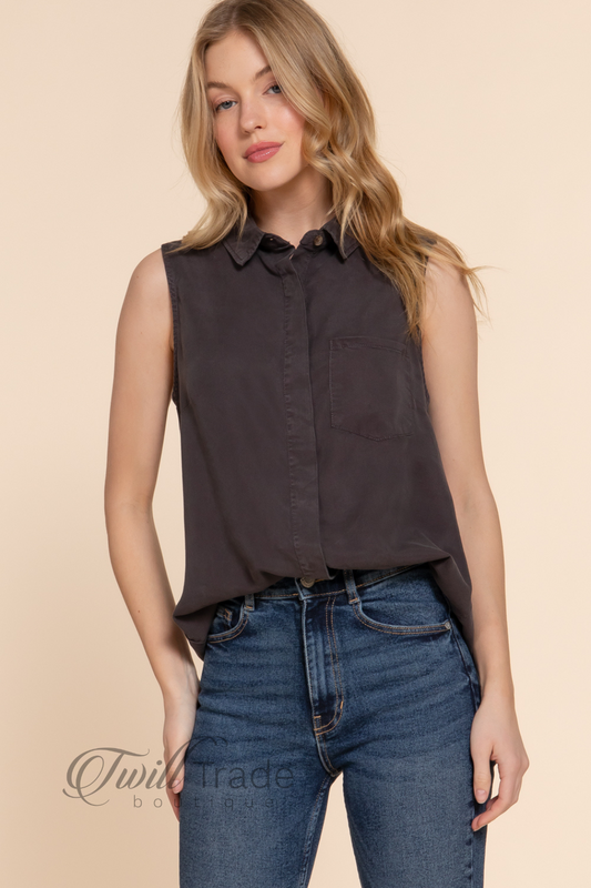 Pocket Tencel Shirt