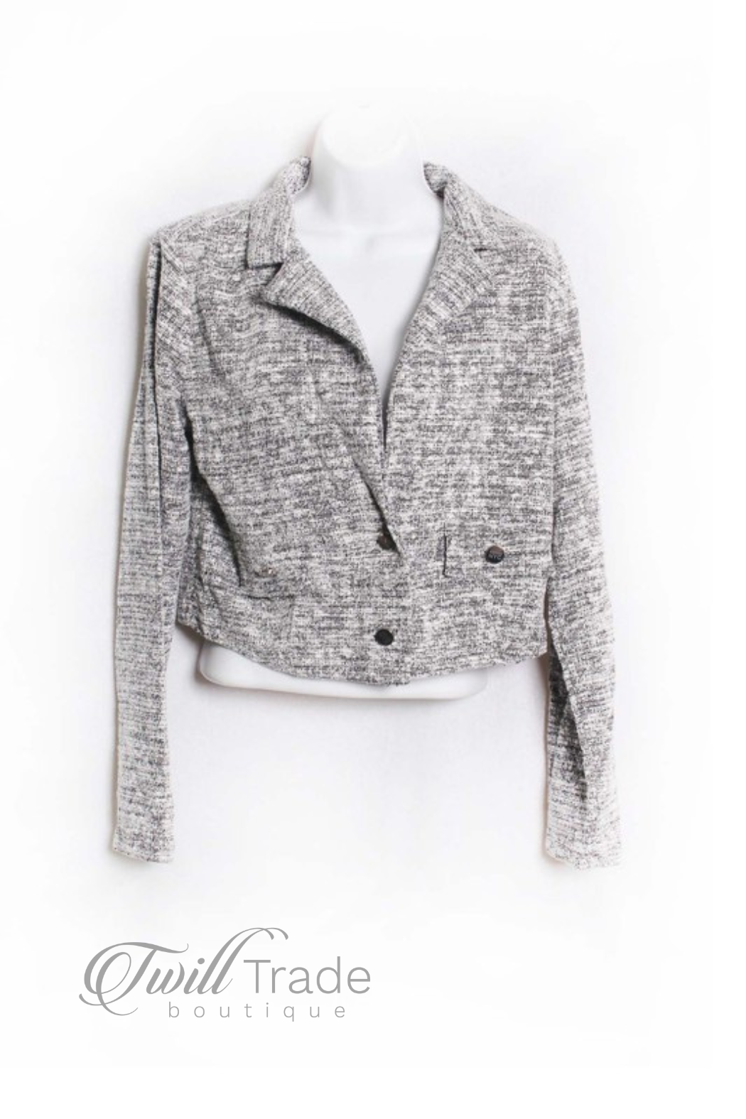 Collared Knitted Jacket
