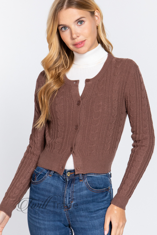 Cable Sweater Cardigan