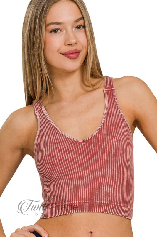 Ribbed Cropped Tank